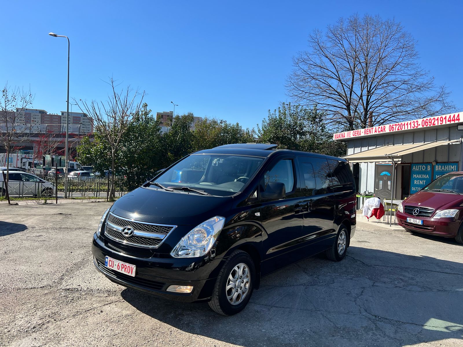 Rent a Hyundai Starex in Tirana for spacious and comfortable travel. Ideal for group trips, airport transfers, or tours.